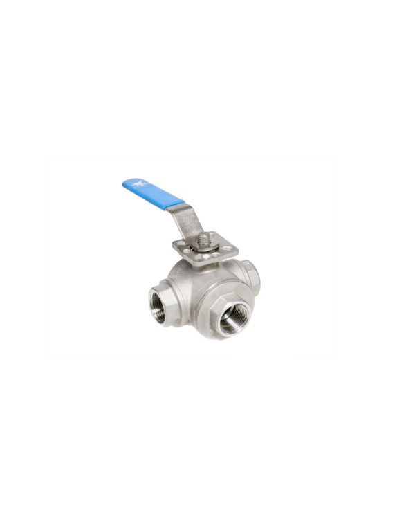 3-Way FB Ball Valve PN63, L/T Port, THD